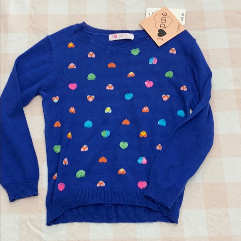 NWT I Love Pinc Sweater